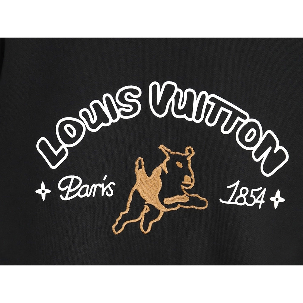 Louis Vuitton 1854 Lettering Embroidered Crew Neck Sweatshirt,Louis Vuitton