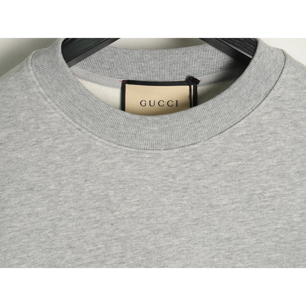 Gucci slogan embroidered crew neck sweatshirt,Gucci