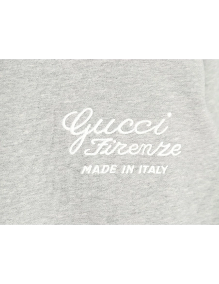 Gucci slogan embroidered crew neck sweatshirt,Gucci