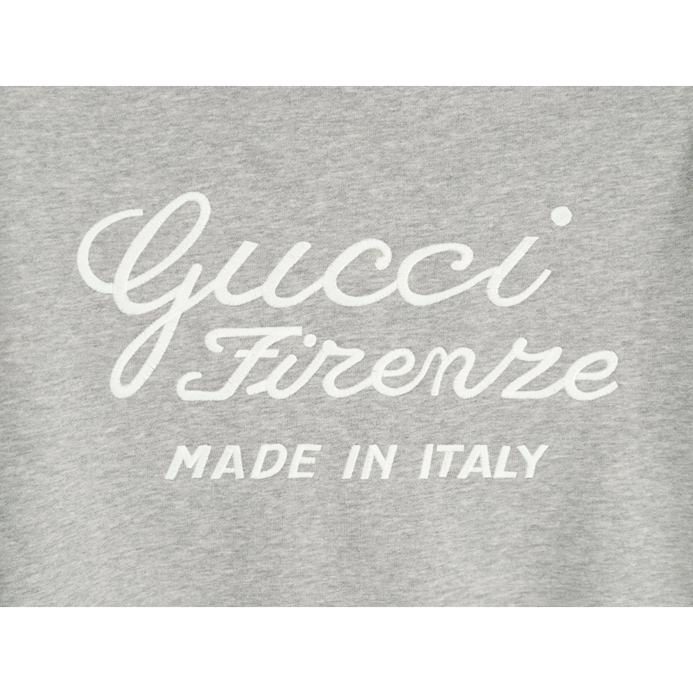 Gucci slogan embroidered crew neck sweatshirt,Gucci