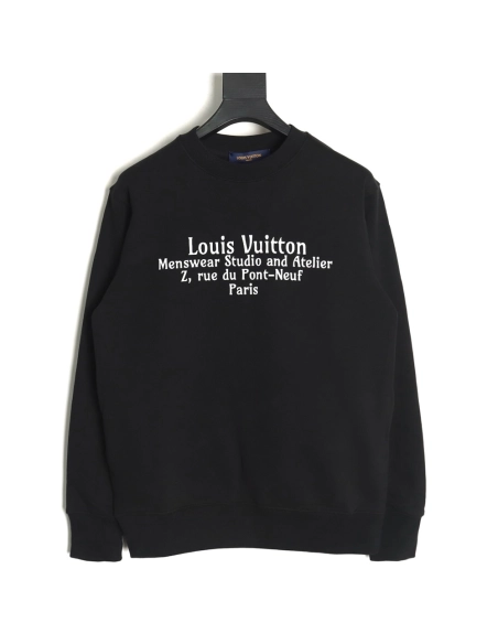 Louis Vuitton Classic Lettering Crew Neck Sweatshirt TSK1,Louis Vuitton