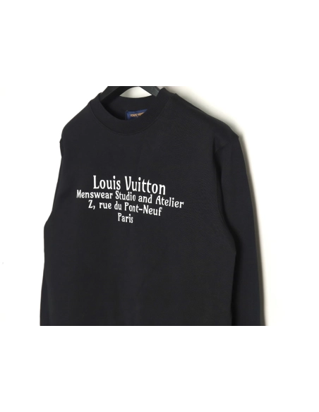 Louis Vuitton Classic Lettering Crew Neck Sweatshirt TSK1,Louis Vuitton