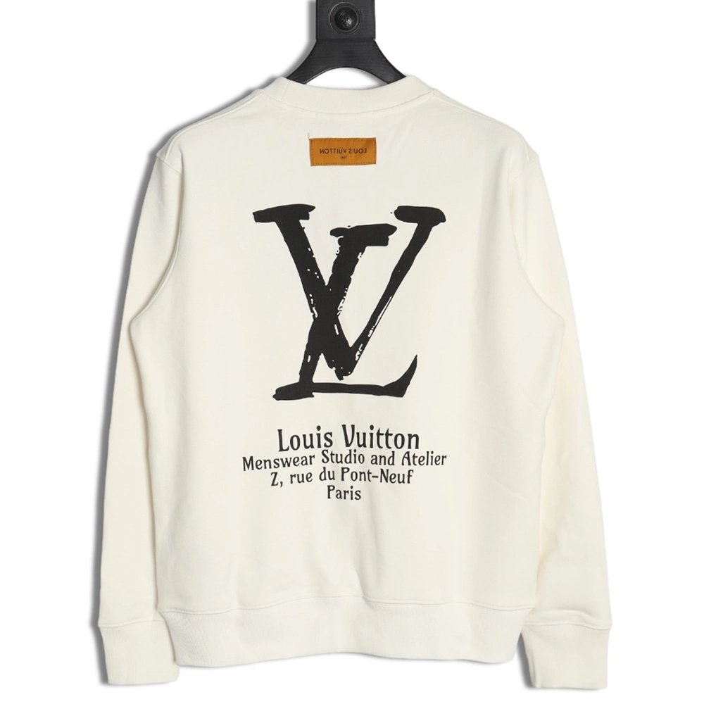 Louis Vuitton Classic Lettering Crew Neck Sweatshirt,Louis Vuitton