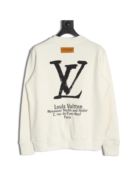 Louis Vuitton Classic Lettering Crew Neck Sweatshirt,Louis Vuitton