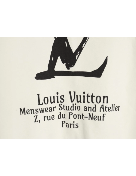 Louis Vuitton Classic Lettering Crew Neck Sweatshirt,Louis Vuitton