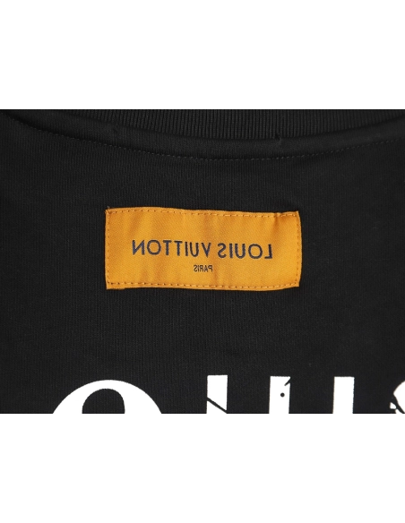 Louis Vuitton &amp; Chrome Hearts joint Sanskrit letter print crew neck sweatshirt TSK1,Louis Vuitton