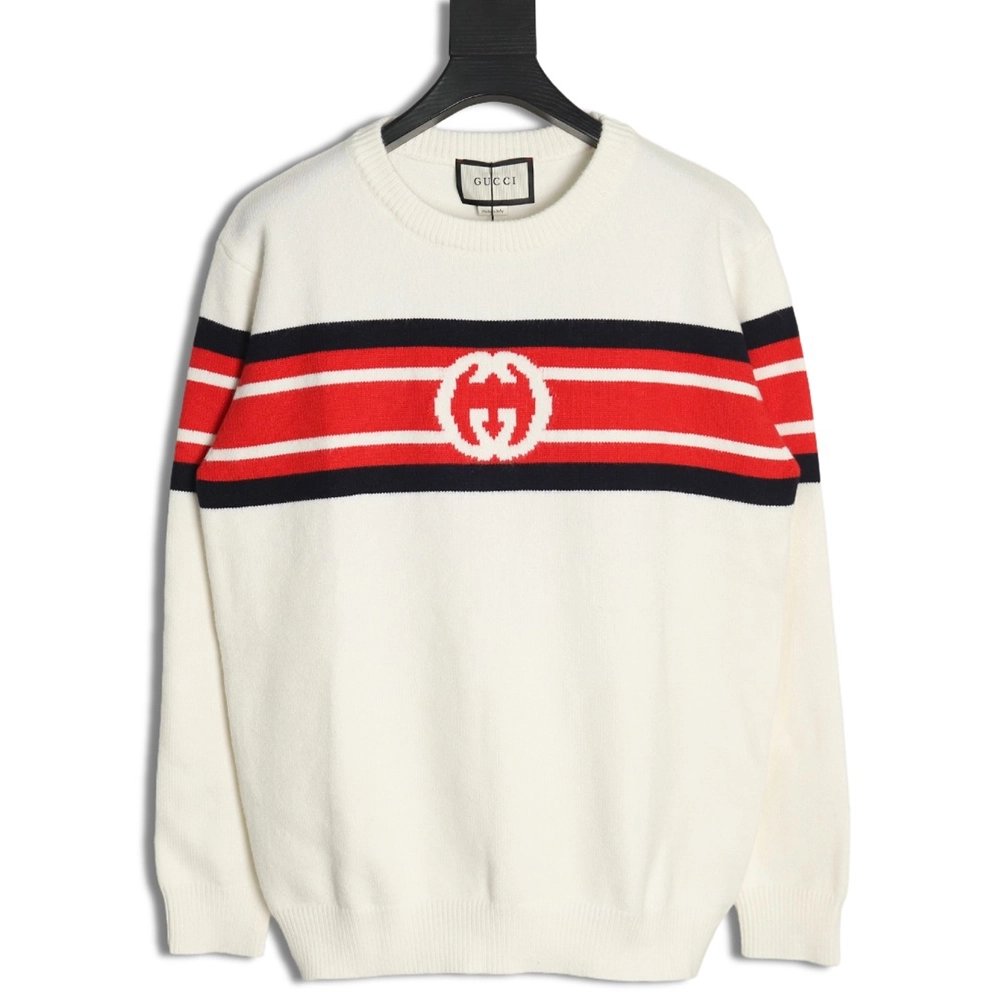 Gucci Double G Interlocking Striped Sweater,Gucci