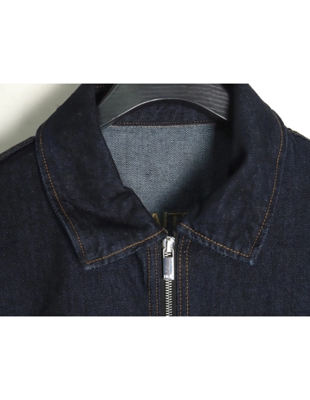 Dior 1947 embroidered lettering double pocket denim jacket,Dior