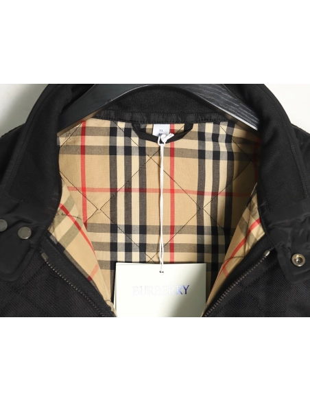 Burberry diamond quilted stand collar padded jacket,Burberry