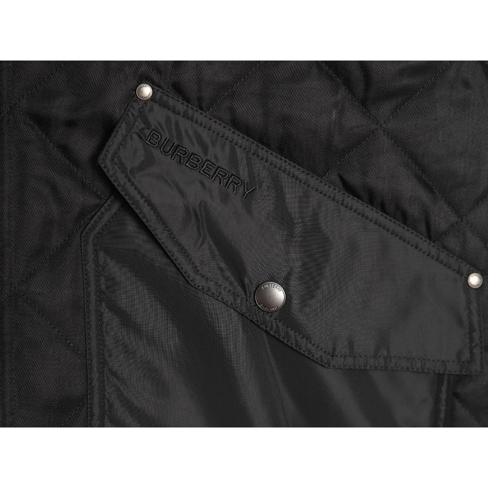 Burberry diamond quilted stand collar padded jacket,Burberry