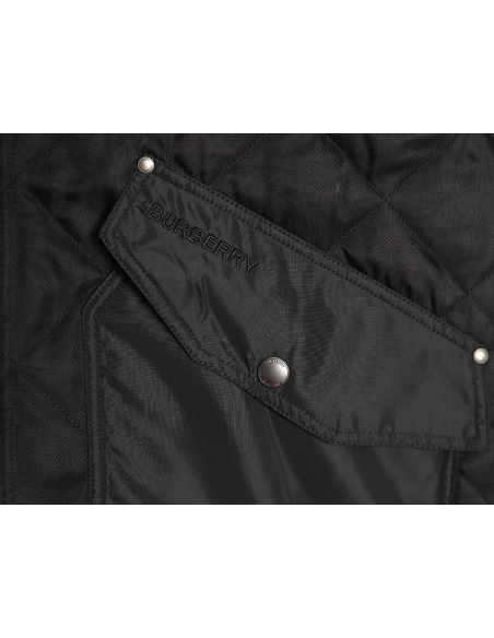 Burberry diamond quilted stand collar padded jacket,Burberry