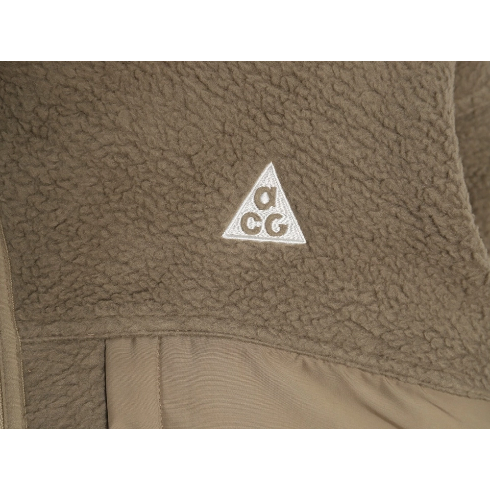 Nike &amp; Acg embroidered logo polar fleece stand collar zip-up jacket,Nike