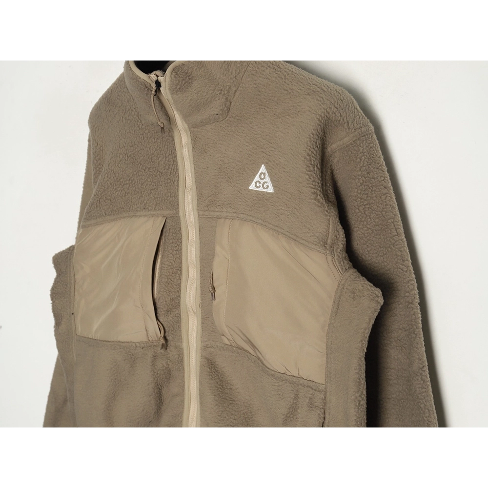 Nike &amp; Acg embroidered logo polar fleece stand collar zip-up jacket,Nike