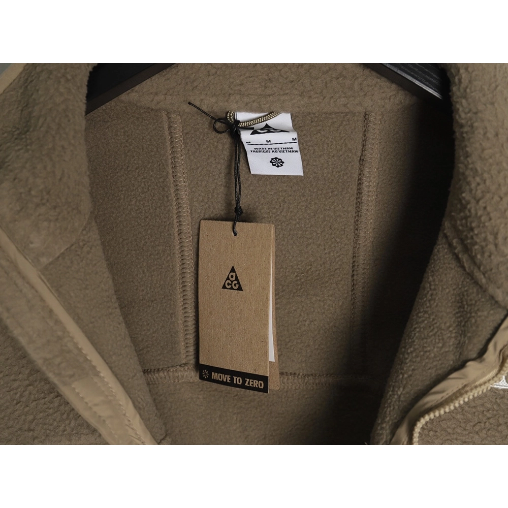 Nike &amp; Acg embroidered logo polar fleece stand collar zip-up jacket,Nike