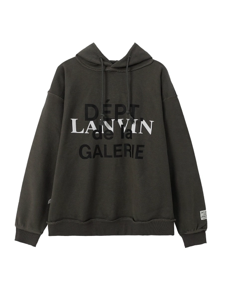 Gallery Dept Lettering Hooded Sweatshirt TSK1,Gallery Dept