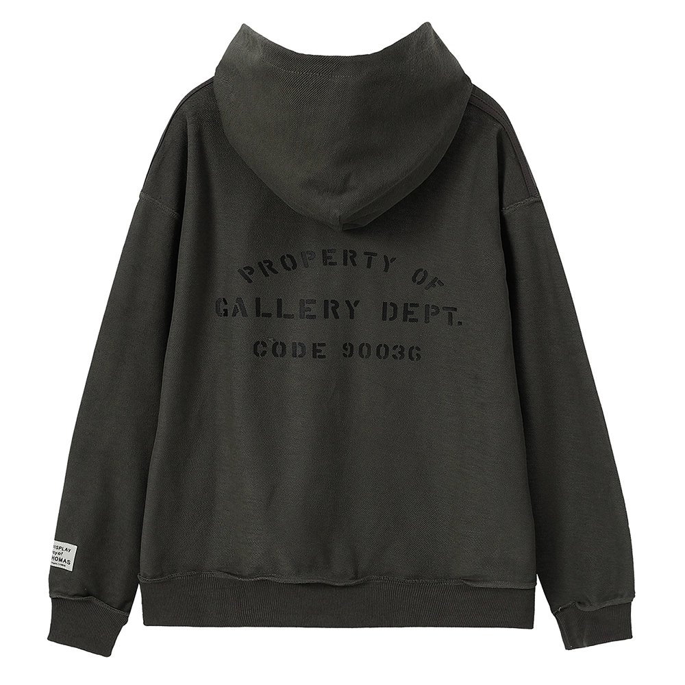 Gallery Dept Lettering Hooded Sweatshirt TSK1,Gallery Dept