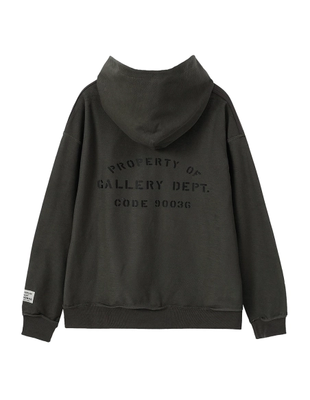 Gallery Dept Lettering Hooded Sweatshirt TSK1,Gallery Dept
