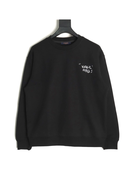 Louis Vuitton graffiti print crewneck sweatshirt TSK1,Louis Vuitton