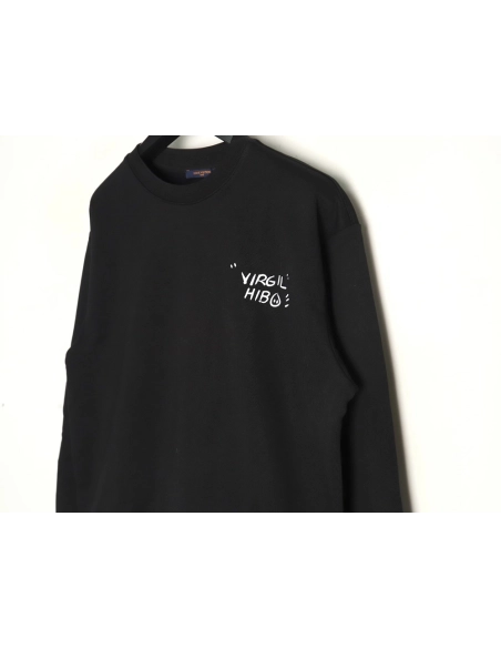Louis Vuitton graffiti print crewneck sweatshirt TSK1,Louis Vuitton