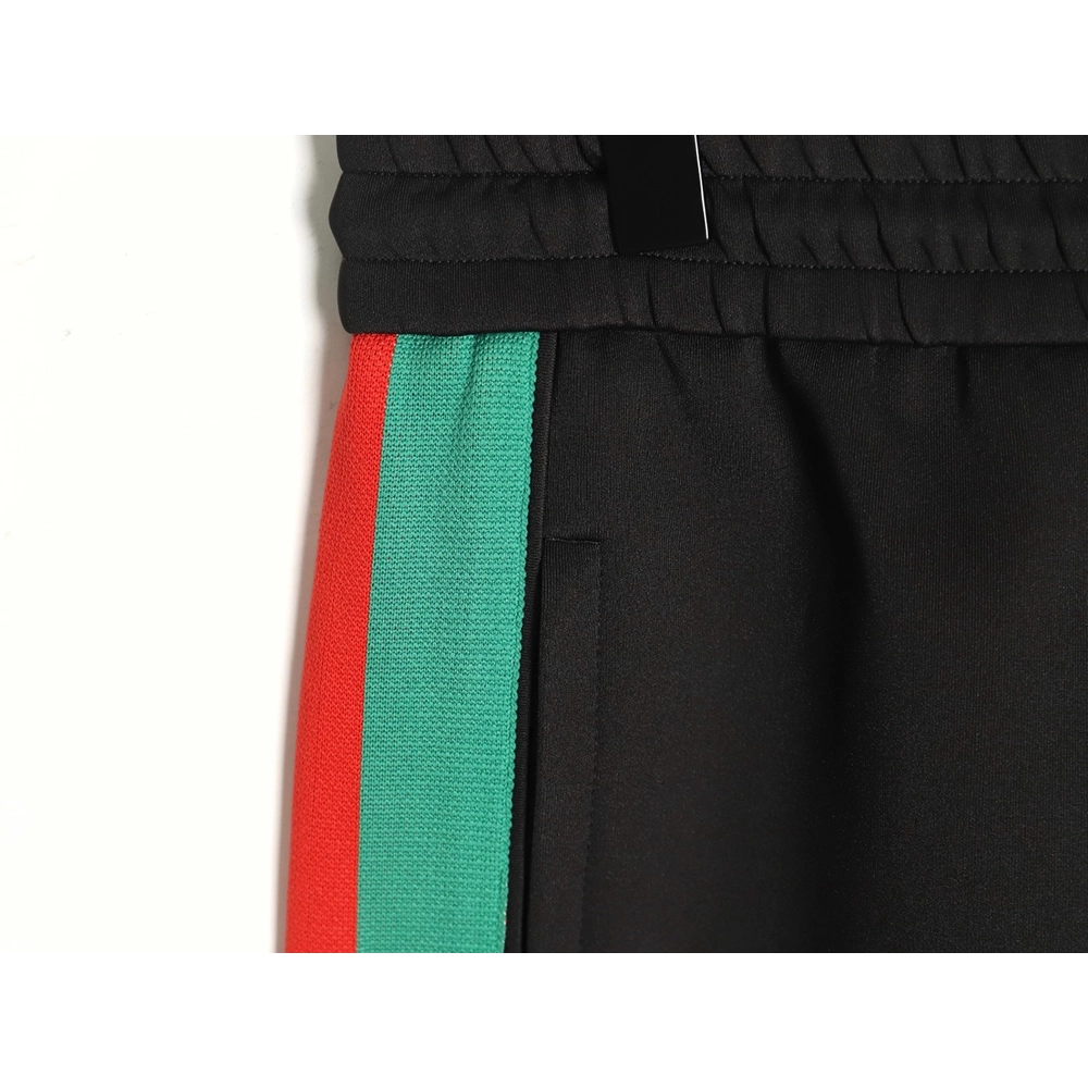 Gucci red and green jacquard web trousers,Gucci