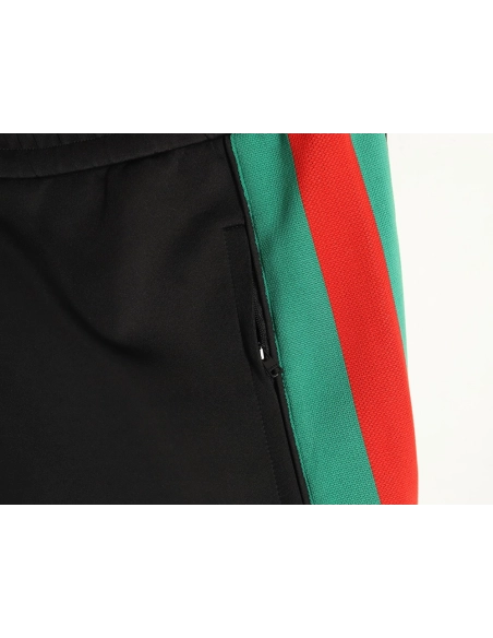 Gucci red and green jacquard web trousers,Gucci