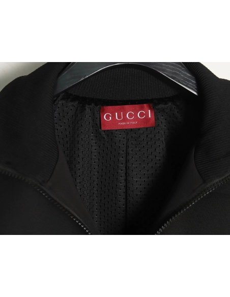 Gucci red and green jacquard web jacket,Gucci