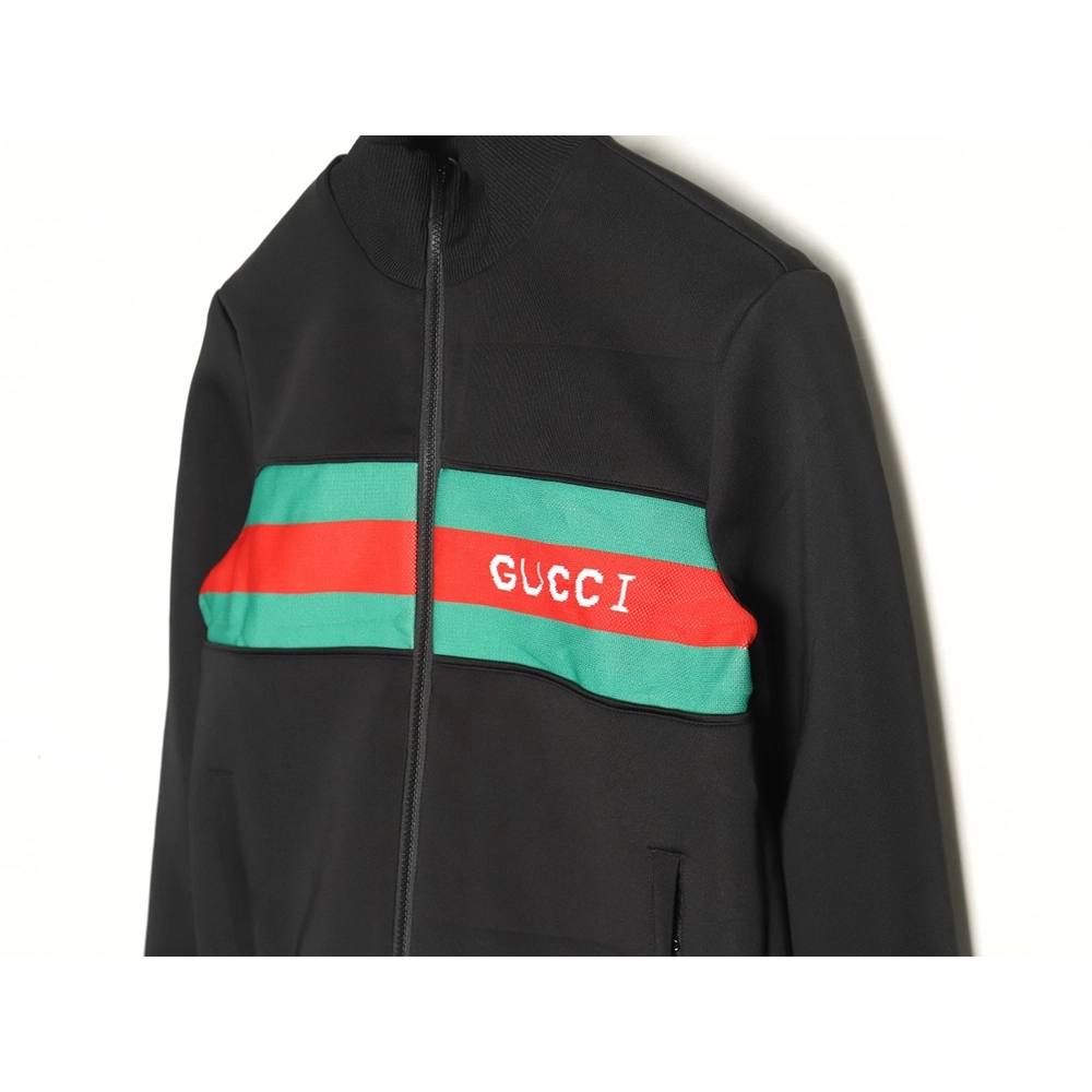 Gucci red and green jacquard web jacket,Gucci