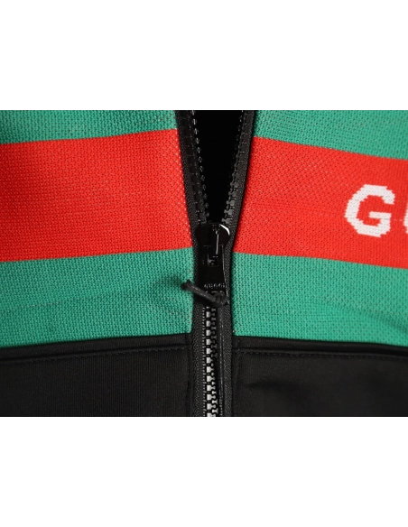 Gucci red and green jacquard web jacket,Gucci
