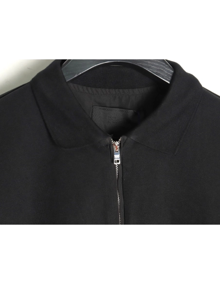 Prada Triangle Logo Long Sleeve Polo Shirt,Prada