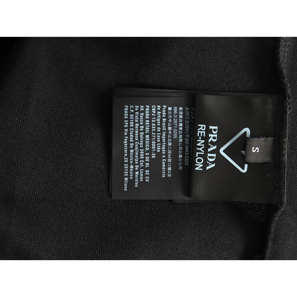 Prada Triangle Logo Long Sleeve Polo Shirt,Prada