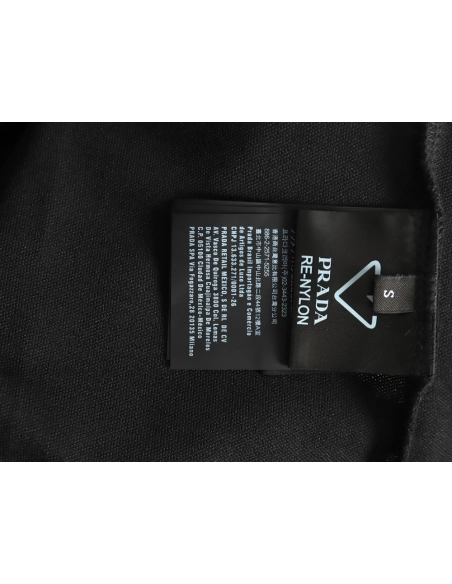 Prada Triangle Logo Long Sleeve Polo Shirt,Prada