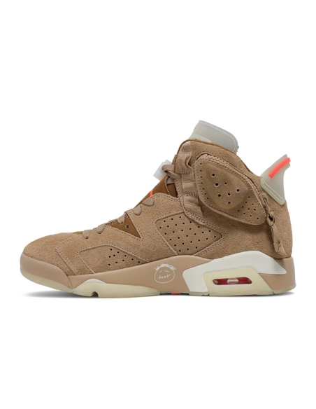 TRAVIS SCOTT X AIR JORDAN 6 RETRO BRITISH KHAKI DH0690 200,AIR JORDAN 6,Air Jordan
