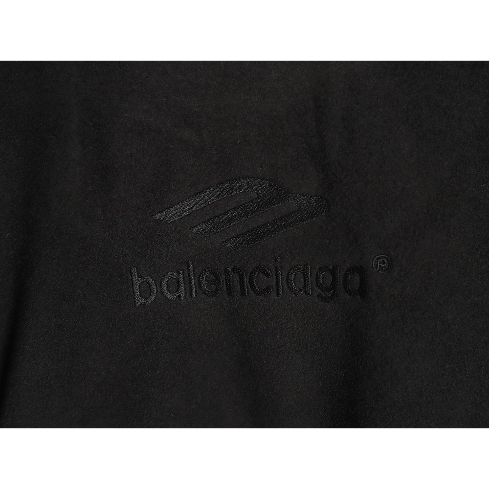 Balenciaga Polar Fleece 3B Embroidered Crew Neck Sweatshirt TSK1,Balenciaga