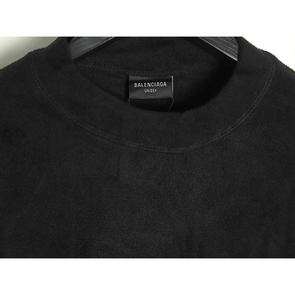 Balenciaga Polar Fleece 3B Embroidered Crew Neck Sweatshirt TSK1,Balenciaga