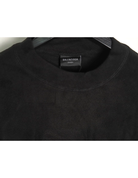Balenciaga Polar Fleece 3B Embroidered Crew Neck Sweatshirt TSK1,Balenciaga