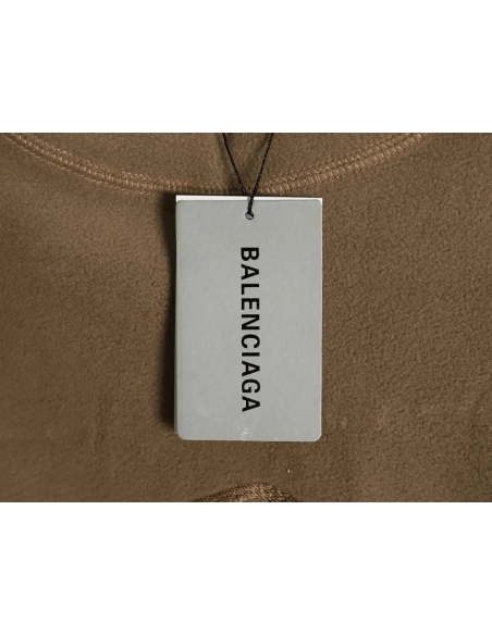 Balenciaga Polar Fleece 3B Embroidered Crew Neck Sweatshirt,Balenciaga