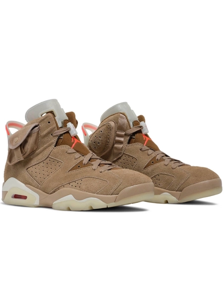 TRAVIS SCOTT X AIR JORDAN 6 RETRO BRITISH KHAKI DH0690 200,AIR JORDAN 6,Air Jordan