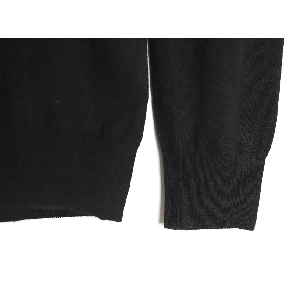 Prada embroidered logo fine wool crew neck sweater,Prada