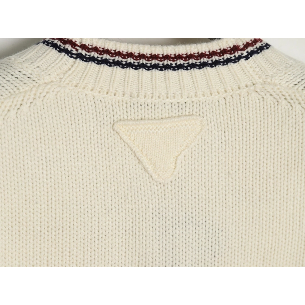 Prada wool striped knitted cardigan,Prada