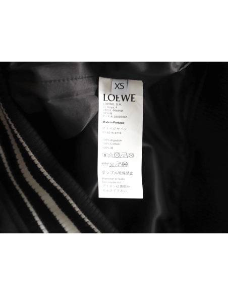 Loewe Towel Embroidery Logo Leather Sleeves Baseball Jacket Jacket,Loewe