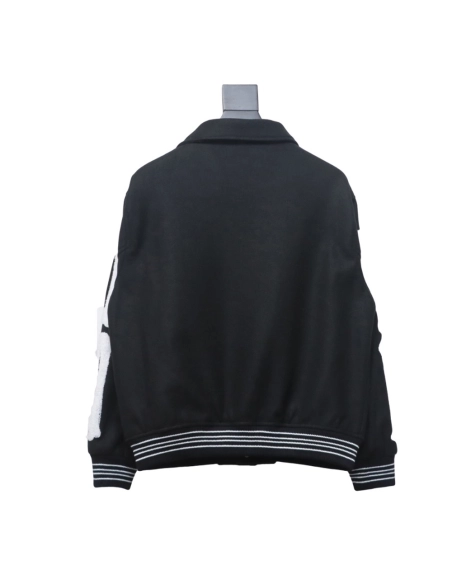 Amiri Bone Embroidery Baseball Jacket,Amiri