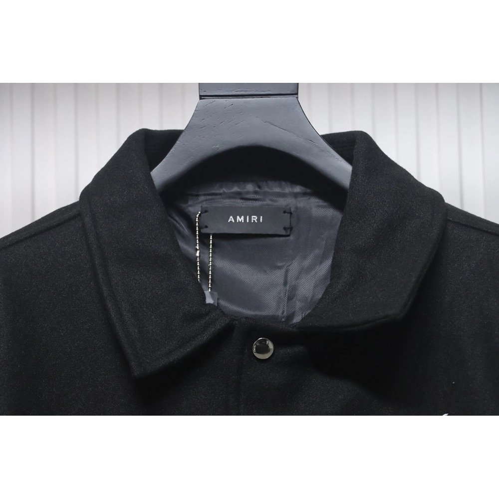 Amiri Bone Embroidery Baseball Jacket,Amiri