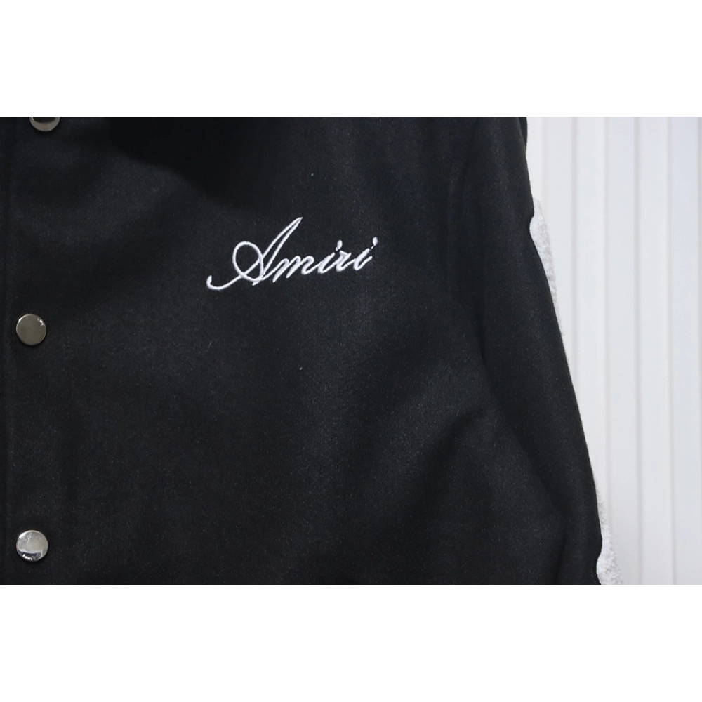 Amiri Bone Embroidery Baseball Jacket,Amiri
