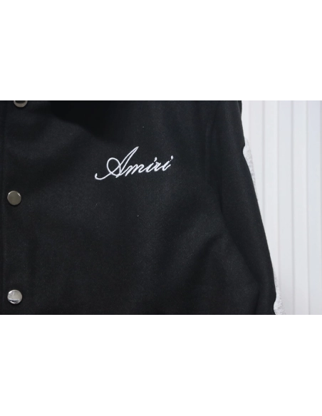 Amiri Bone Embroidery Baseball Jacket,Amiri