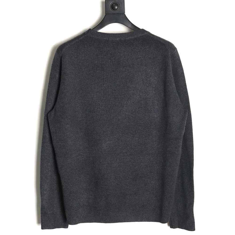 Celine Arc de Triomphe embroidered crew neck sweater,Celine