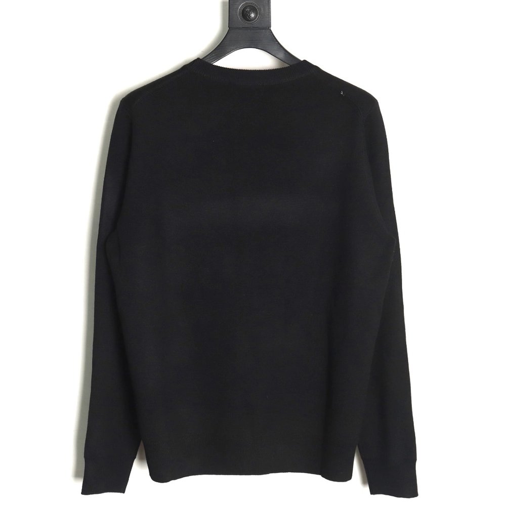 Loewe Pocket Logo Embroidered Crewneck Sweater,Loewe
