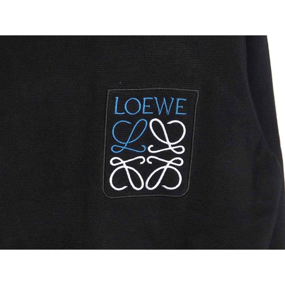 Loewe Pocket Logo Embroidered Crewneck Sweater,Loewe