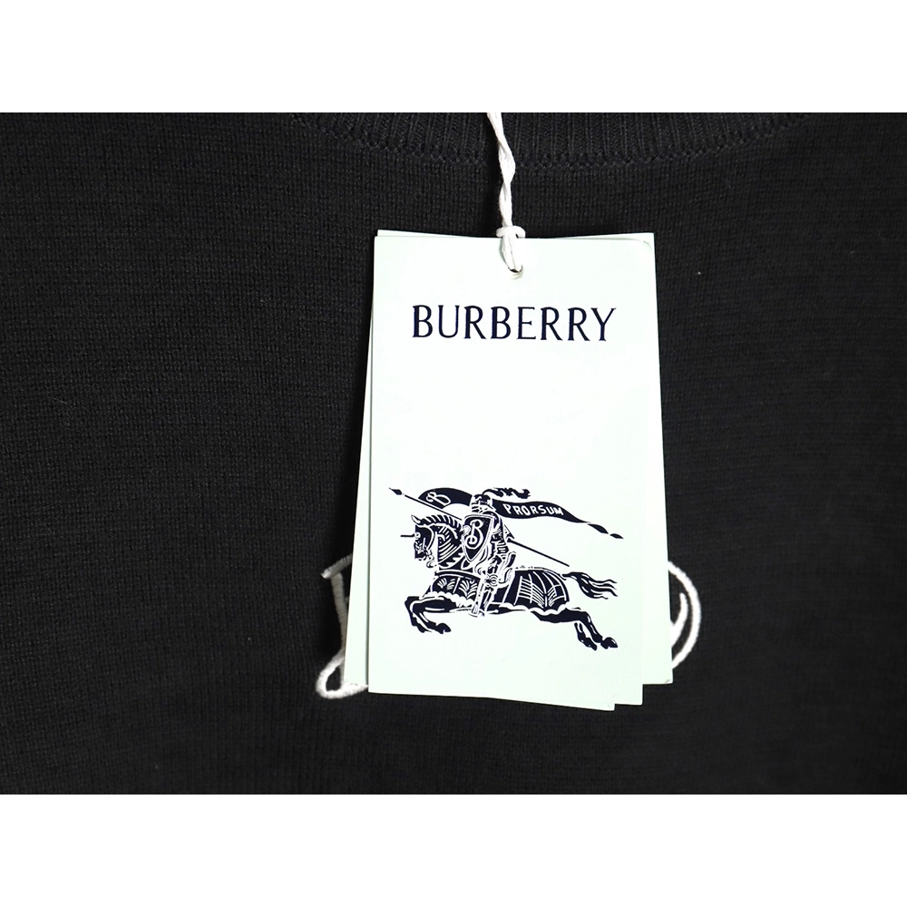 Burberry 3D cursive embroidered crew neck sweater,Burberry