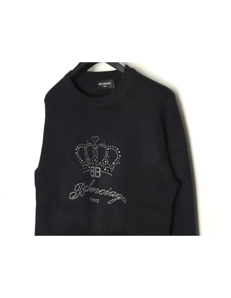 Balenciaga Crown Crewneck Sweater,Balenciaga