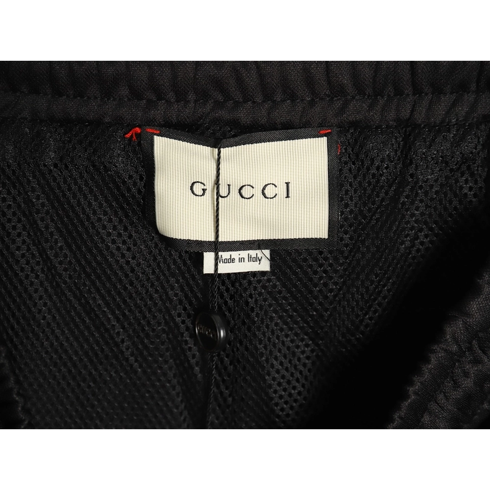 Gucci hollow double G embroidered half-zip trousers,Gucci